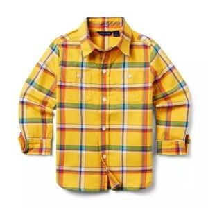 Janie & Jack Plaid Flannel Button Up